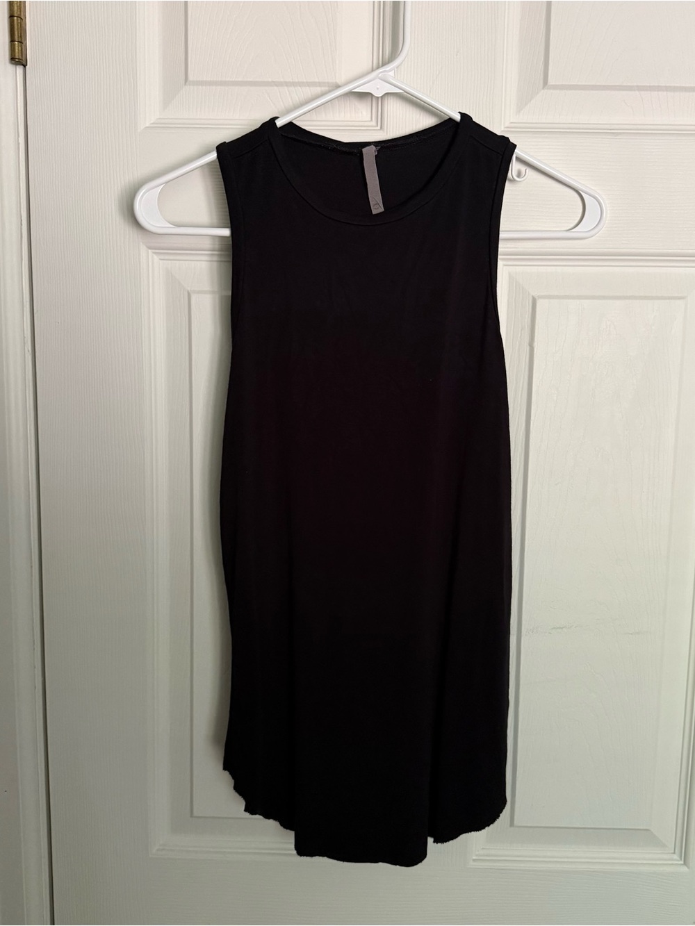 Ovate Black Tank Top